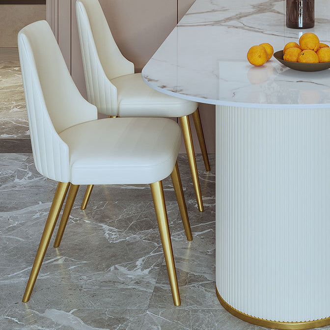 Traditional Luxury Dining Table Oval Double Pedestal Home Furniture for Indoor Clearhalo 'Dining Tables & Seating' 'Dining Tables' 'dining_table' 'furn' 'furn_dining_table' 'Furniture' 'furniture_dining_table' 'Kitchen & Dining Furniture' 'kitchen' 'kitchen_dining_table' 4962497