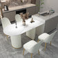Traditional Luxury Dining Table Oval Double Pedestal Home Furniture for Indoor Clearhalo 'Dining Tables & Seating' 'Dining Tables' 'dining_table' 'furn' 'furn_dining_table' 'Furniture' 'furniture_dining_table' 'Kitchen & Dining Furniture' 'kitchen' 'kitchen_dining_table' 4962498