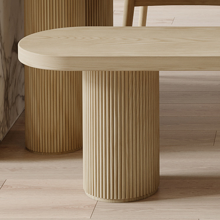 Modern Style Dining Table Brown Solid Wood Dining Table for Kitchen Clearhalo 'Dining Tables & Seating' 'Dining Tables' 'dining_table' 'furn' 'furn_dining_table' 'Furniture' 'furniture_dining_table' 'Kitchen & Dining Furniture' 'kitchen' 'kitchen_dining_table' 4962531