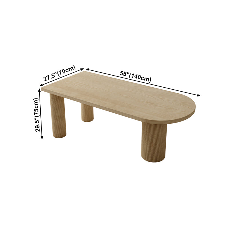 Modern Style Dining Table Brown Solid Wood Dining Table for Kitchen Clearhalo 'Dining Tables & Seating' 'Dining Tables' 'dining_table' 'furn' 'furn_dining_table' 'Furniture' 'furniture_dining_table' 'Kitchen & Dining Furniture' 'kitchen' 'kitchen_dining_table' 4962536