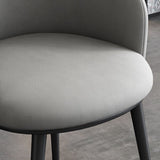 Glam Style Parsons Arm Chair Faux Leather Indoor Dining Chair Clearhalo 'Dining Chairs' 'Dining Tables & Seating' 'dining_chair' 'furn' 'furn_dining_chair' 'Furniture' 'furniture_dining_chair' 'Kitchen & Dining Furniture' 4962555