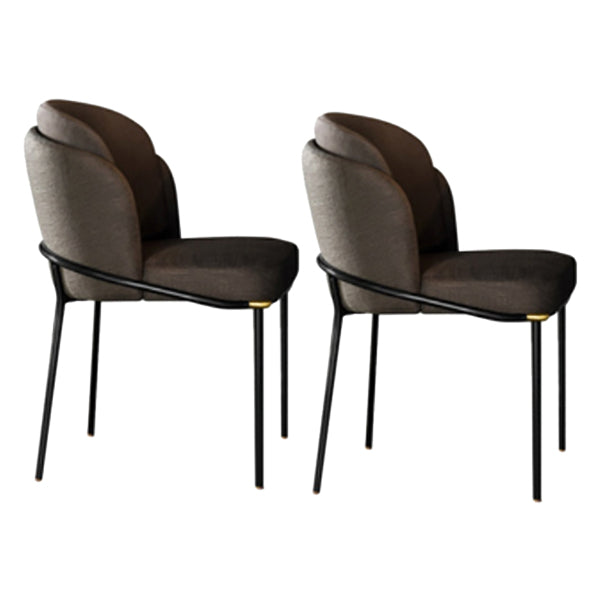 Fabric Dining Side Chair Contemporary Style Dining Chair for Dining Room Grey 2 Piece Set Clearhalo 'Dining Chairs' 'Dining Tables & Seating' 'dining_chair' 'furn' 'furn_dining_chair' 'Furniture' 'furniture_dining_chair' 'Kitchen & Dining Furniture' 4962571