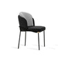 Fabric Dining Side Chair Contemporary Style Dining Chair for Dining Room Black-Gray 1 Piece Clearhalo 'Dining Chairs' 'Dining Tables & Seating' 'dining_chair' 'furn' 'furn_dining_chair' 'Furniture' 'furniture_dining_chair' 'Kitchen & Dining Furniture' 4962576