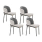 Fabric Dining Side Chair Contemporary Style Dining Chair for Dining Room White-Gray 4 Piece Set Clearhalo 'Dining Chairs' 'Dining Tables & Seating' 'dining_chair' 'furn' 'furn_dining_chair' 'Furniture' 'furniture_dining_chair' 'Kitchen & Dining Furniture' 4962585