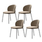 Metal Base Dining Side Chair Contemporary Style Kitchen Side Chair Grey 4 Piece Set Clearhalo 'Dining Chairs' 'Dining Tables & Seating' 'dining_chair' 'furn' 'furn_dining_chair' 'Furniture' 'furniture_dining_chair' 'Kitchen & Dining Furniture' 4962641