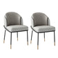 Armless Dining Chairs Contemporary Kitchen Side Chairs for Dining Room Grey 2 Piece Set Clearhalo 'Dining Chairs' 'Dining Tables & Seating' 'dining_chair' 'furn' 'furn_dining_chair' 'Furniture' 'furniture_dining_chair' 'Kitchen & Dining Furniture' 4962658