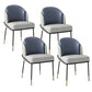 Armless Dining Chairs Contemporary Kitchen Side Chairs for Dining Room Gray-Blue 4 Piece Set Clearhalo 'Dining Chairs' 'Dining Tables & Seating' 'dining_chair' 'furn' 'furn_dining_chair' 'Furniture' 'furniture_dining_chair' 'Kitchen & Dining Furniture' 4962667