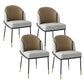 Armless Dining Chairs Contemporary Kitchen Side Chairs for Dining Room Gray-Brown 4 Piece Set Clearhalo 'Dining Chairs' 'Dining Tables & Seating' 'dining_chair' 'furn' 'furn_dining_chair' 'Furniture' 'furniture_dining_chair' 'Kitchen & Dining Furniture' 4962670