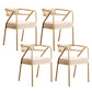 Glam Style Indoor Arm Chair Open Back 21.65" Wide Dining Chair Beige 4 Piece Set Brass Gold Clearhalo 'Dining Chairs' 'Dining Tables & Seating' 'dining_chair' 'furn' 'furn_dining_chair' 'Furniture' 'furniture_dining_chair' 'Kitchen & Dining Furniture' 4962737