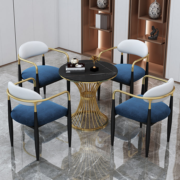 Arm Dining Chairs Modern Faux Leather Side Chairs for Dining Room Clearhalo 'Dining Chairs' 'Dining Tables & Seating' 'dining_chair' 'furn' 'furn_dining_chair' 'Furniture' 'furniture_dining_chair' 'Kitchen & Dining Furniture' 4962755