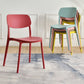 Scandinavian Plastic Side Chair Dining Kitchen Room Open Back Chair Clearhalo 'Dining Chairs' 'Dining Tables & Seating' 'dining_chair' 'furn' 'furn_dining_chair' 'Furniture' 'furniture_dining_chair' 'Kitchen & Dining Furniture' 4962781