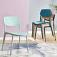 Scandinavian Plastic Side Chair Dining Kitchen Room Open Back Chair Clearhalo 'Dining Chairs' 'Dining Tables & Seating' 'dining_chair' 'furn' 'furn_dining_chair' 'Furniture' 'furniture_dining_chair' 'Kitchen & Dining Furniture' 4962787