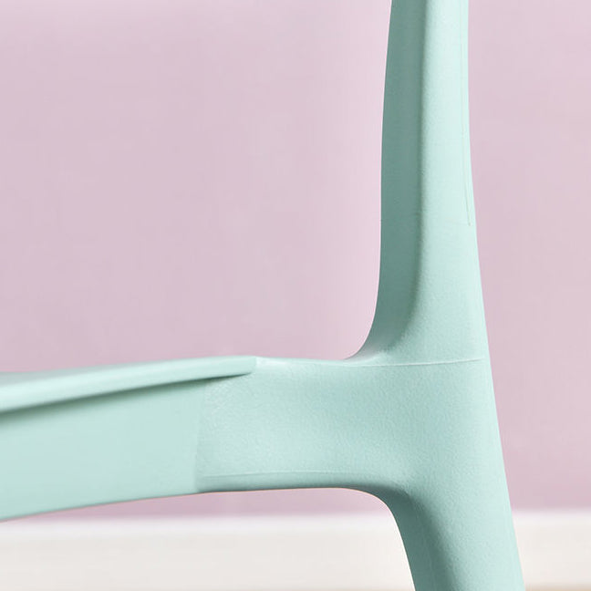 Scandinavian Plastic Side Chair Dining Kitchen Room Open Back Chair Clearhalo 'Dining Chairs' 'Dining Tables & Seating' 'dining_chair' 'furn' 'furn_dining_chair' 'Furniture' 'furniture_dining_chair' 'Kitchen & Dining Furniture' 4962798