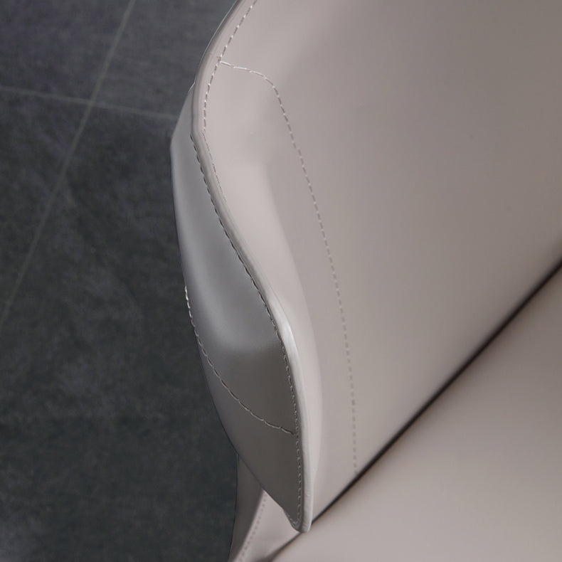 Armless Dining Chairs Modern Leather Wingback Side Chairs for Dining Room Clearhalo 'Dining Chairs' 'Dining Tables & Seating' 'dining_chair' 'furn' 'furn_dining_chair' 'Furniture' 'furniture_dining_chair' 'Kitchen & Dining Furniture' 4962817