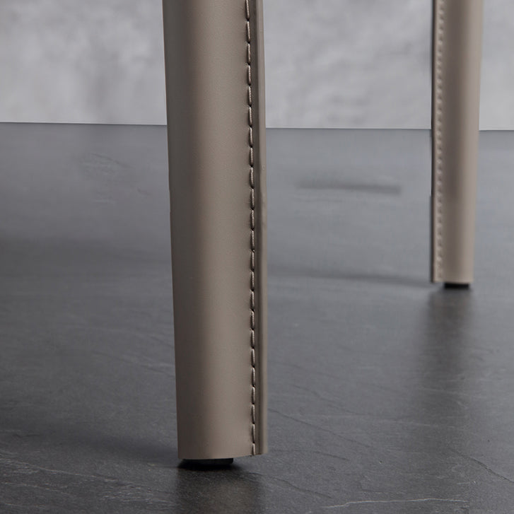 Armless Dining Chairs Modern Leather Wingback Side Chairs for Dining Room Clearhalo 'Dining Chairs' 'Dining Tables & Seating' 'dining_chair' 'furn' 'furn_dining_chair' 'Furniture' 'furniture_dining_chair' 'Kitchen & Dining Furniture' 4962820