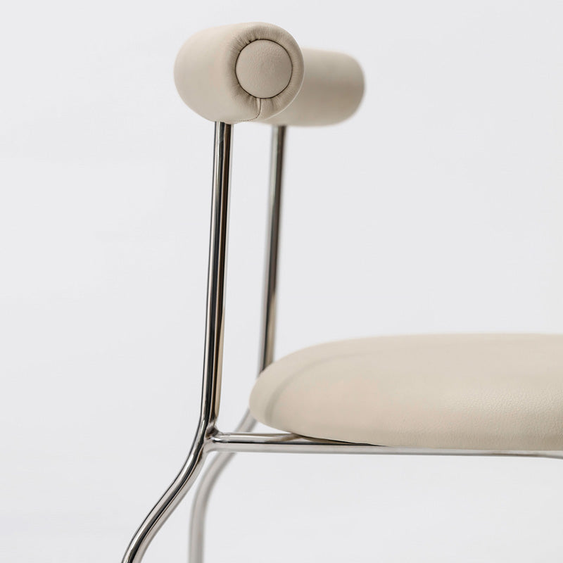 Contemporary PU Leather Side Chair Open Back Stackable Dining Side Chair Clearhalo 'Dining Chairs' 'Dining Tables & Seating' 'dining_chair' 'furn' 'furn_dining_chair' 'Furniture' 'furniture_dining_chair' 'Kitchen & Dining Furniture' 4962834