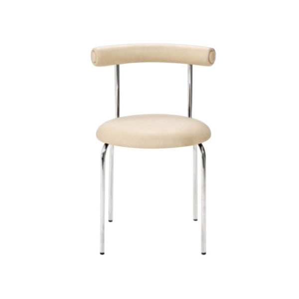 Contemporary PU Leather Side Chair Open Back Stackable Dining Side Chair White 1 Piece Clearhalo 'Dining Chairs' 'Dining Tables & Seating' 'dining_chair' 'furn' 'furn_dining_chair' 'Furniture' 'furniture_dining_chair' 'Kitchen & Dining Furniture' 4962839