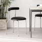 PU Leather Side Chair Modern Style Open Back Stackable Dining Side Chair Clearhalo 'Dining Chairs' 'Dining Tables & Seating' 'dining_chair' 'furn' 'furn_dining_chair' 'Furniture' 'furniture_dining_chair' 'Kitchen & Dining Furniture' 4962868