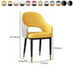 Glam Open Back Dining Arm Chair Leather Dining Chair for Kitchen Clearhalo 'Dining Chairs' 'Dining Tables & Seating' 'dining_chair' 'furn' 'furn_dining_chair' 'Furniture' 'furniture_dining_chair' 'Kitchen & Dining Furniture' 4962898