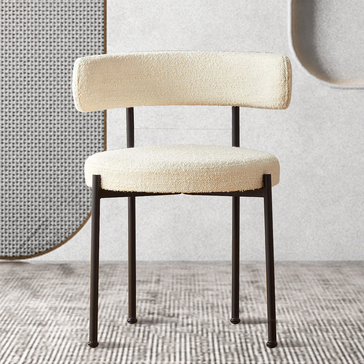 Modern Style Upholstered Side Chair Open Back Dining Chair for Dining Room Clearhalo 'Dining Chairs' 'Dining Tables & Seating' 'dining_chair' 'furn' 'furn_dining_chair' 'Furniture' 'furniture_dining_chair' 'Kitchen & Dining Furniture' 4962906
