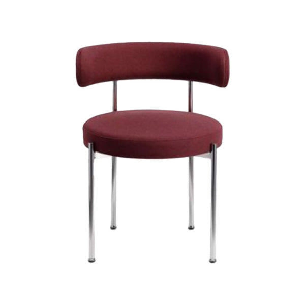 Modern Style Upholstered Side Chair Open Back Dining Chair for Dining Room Red 1 Piece Clearhalo 'Dining Chairs' 'Dining Tables & Seating' 'dining_chair' 'furn' 'furn_dining_chair' 'Furniture' 'furniture_dining_chair' 'Kitchen & Dining Furniture' 4962915