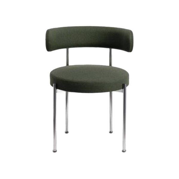 Modern Style Upholstered Side Chair Open Back Dining Chair for Dining Room Green 1 Piece Clearhalo 'Dining Chairs' 'Dining Tables & Seating' 'dining_chair' 'furn' 'furn_dining_chair' 'Furniture' 'furniture_dining_chair' 'Kitchen & Dining Furniture' 4962918