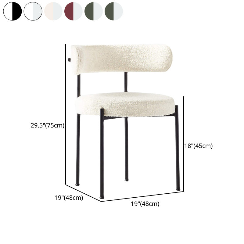 Modern Style Upholstered Side Chair Open Back Dining Chair for Dining Room Clearhalo 'Dining Chairs' 'Dining Tables & Seating' 'dining_chair' 'furn' 'furn_dining_chair' 'Furniture' 'furniture_dining_chair' 'Kitchen & Dining Furniture' 4962924