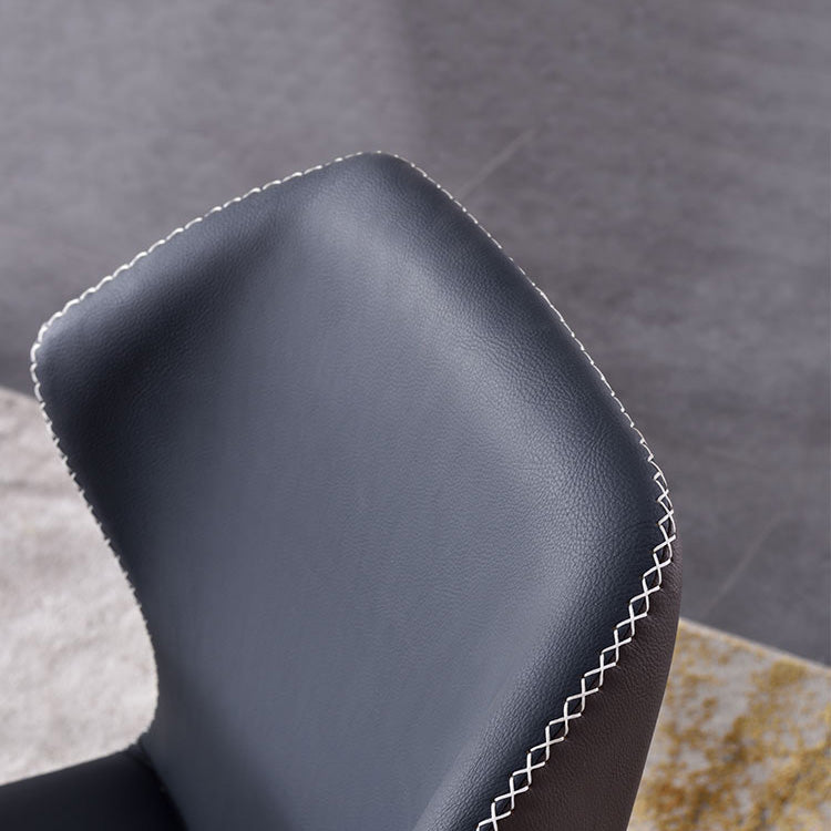 Modern Dining Chairs Faux Leather Side Chairs without Armrest for Dining Room Clearhalo 'Dining Chairs' 'Dining Tables & Seating' 'dining_chair' 'furn' 'furn_dining_chair' 'Furniture' 'furniture_dining_chair' 'Kitchen & Dining Furniture' 4962931