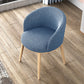Glam Style Parsons Arm Chair Indoor Dining Chair with Metal Base Fabric Blue 1 Piece Clearhalo 'Dining Chairs' 'Dining Tables & Seating' 'dining_chair' 'furn' 'furn_dining_chair' 'Furniture' 'furniture_dining_chair' 'Kitchen & Dining Furniture' 4962944