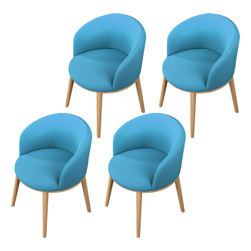 Glam Style Parsons Arm Chair Indoor Dining Chair with Metal Base Fabric Sky Blue 4 Piece Set Clearhalo 'Dining Chairs' 'Dining Tables & Seating' 'dining_chair' 'furn' 'furn_dining_chair' 'Furniture' 'furniture_dining_chair' 'Kitchen & Dining Furniture' 4962961