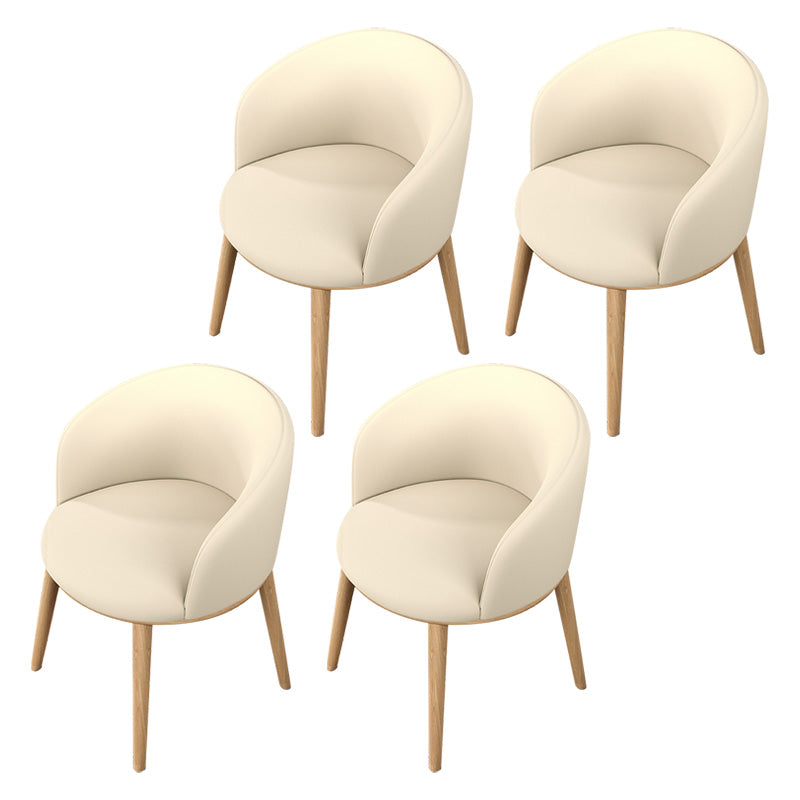 Glam Style Parsons Arm Chair Indoor Dining Chair with Metal Base Fabric Beige 4 Piece Set Clearhalo 'Dining Chairs' 'Dining Tables & Seating' 'dining_chair' 'furn' 'furn_dining_chair' 'Furniture' 'furniture_dining_chair' 'Kitchen & Dining Furniture' 4962975
