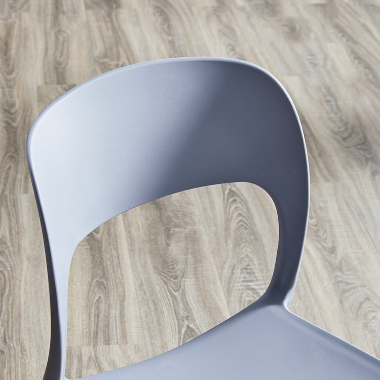 Plastic Contemporary Kitchen Chair Open Back Dining Room Side Chair Clearhalo 'Dining Chairs' 'Dining Tables & Seating' 'dining_chair' 'Furniture' 'furniture_dining_chair' 'Kitchen & Dining Furniture' 4963026