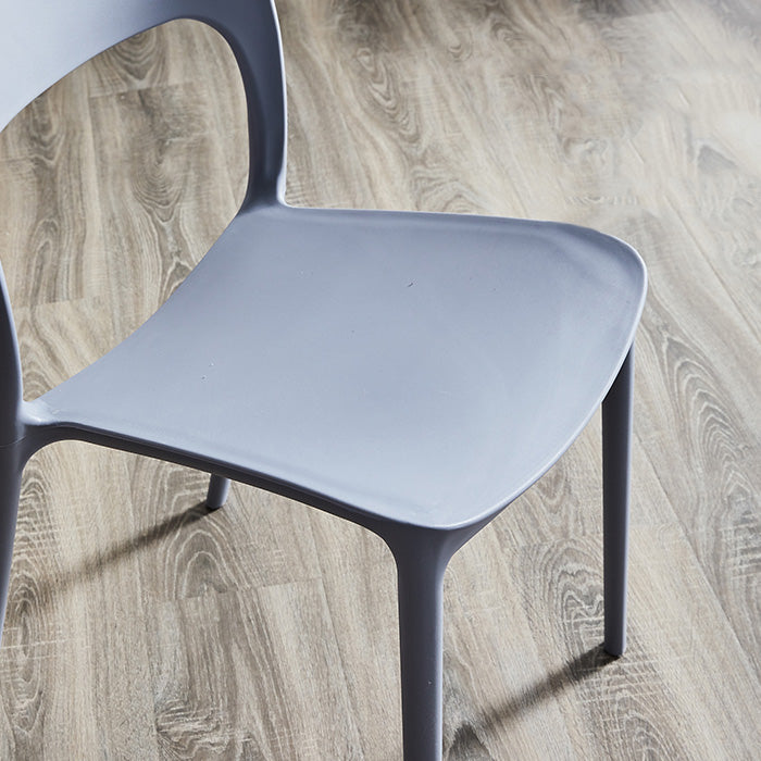 Plastic Contemporary Kitchen Chair Open Back Dining Room Side Chair Clearhalo 'Dining Chairs' 'Dining Tables & Seating' 'dining_chair' 'Furniture' 'furniture_dining_chair' 'Kitchen & Dining Furniture' 4963027