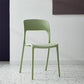 Plastic Contemporary Kitchen Chair Open Back Dining Room Side Chair Lemon Green 1 Piece Clearhalo 'Dining Chairs' 'Dining Tables & Seating' 'dining_chair' 'Furniture' 'furniture_dining_chair' 'Kitchen & Dining Furniture' 4963056