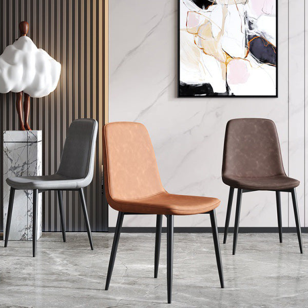 Metal Modern Contemporary Kitchen Chair Dining Room Side Parsons Chair Clearhalo 'Dining Chairs' 'Dining Tables & Seating' 'dining_chair' 'Furniture' 'furniture_dining_chair' 'Kitchen & Dining Furniture' 4963066