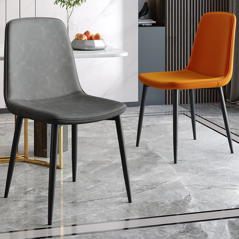 Metal Modern Contemporary Kitchen Chair Dining Room Side Parsons Chair Clearhalo 'Dining Chairs' 'Dining Tables & Seating' 'dining_chair' 'Furniture' 'furniture_dining_chair' 'Kitchen & Dining Furniture' 4963073