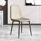 Metal Modern Contemporary Kitchen Chair Dining Room Side Parsons Chair Grey 1 Piece Clearhalo 'Dining Chairs' 'Dining Tables & Seating' 'dining_chair' 'Furniture' 'furniture_dining_chair' 'Kitchen & Dining Furniture' 4963078