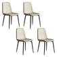 Metal Modern Contemporary Kitchen Chair Dining Room Side Parsons Chair Grey Set of 4 Clearhalo 'Dining Chairs' 'Dining Tables & Seating' 'dining_chair' 'Furniture' 'furniture_dining_chair' 'Kitchen & Dining Furniture' 4963082