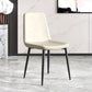 Metal Modern Contemporary Kitchen Chair Dining Room Side Parsons Chair Off-White 1 Piece Clearhalo 'Dining Chairs' 'Dining Tables & Seating' 'dining_chair' 'Furniture' 'furniture_dining_chair' 'Kitchen & Dining Furniture' 4963084