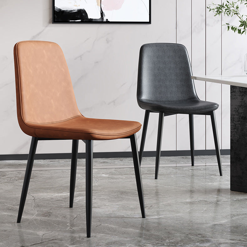 Metal Modern Contemporary Kitchen Chair Dining Room Side Parsons Chair Clearhalo 'Dining Chairs' 'Dining Tables & Seating' 'dining_chair' 'Furniture' 'furniture_dining_chair' 'Kitchen & Dining Furniture' 4963089