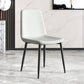 Metal Modern Contemporary Kitchen Chair Dining Room Side Parsons Chair Light Gray 1 Piece Clearhalo 'Dining Chairs' 'Dining Tables & Seating' 'dining_chair' 'Furniture' 'furniture_dining_chair' 'Kitchen & Dining Furniture' 4963105