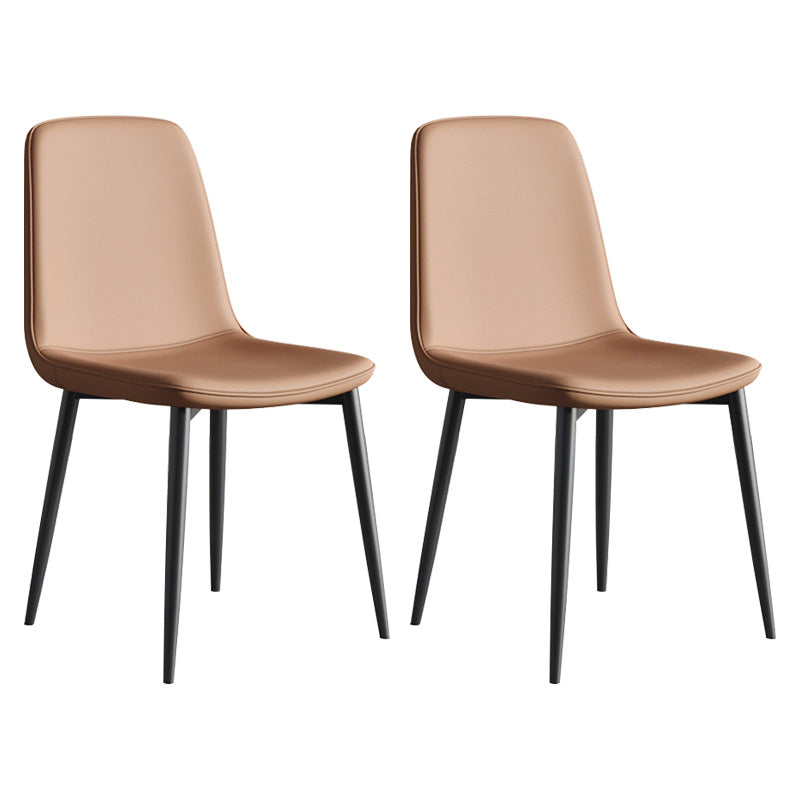 Metal Modern Contemporary Kitchen Chair Dining Room Side Parsons Chair Coffee Set of 2 Clearhalo 'Dining Chairs' 'Dining Tables & Seating' 'dining_chair' 'Furniture' 'furniture_dining_chair' 'Kitchen & Dining Furniture' 4963121