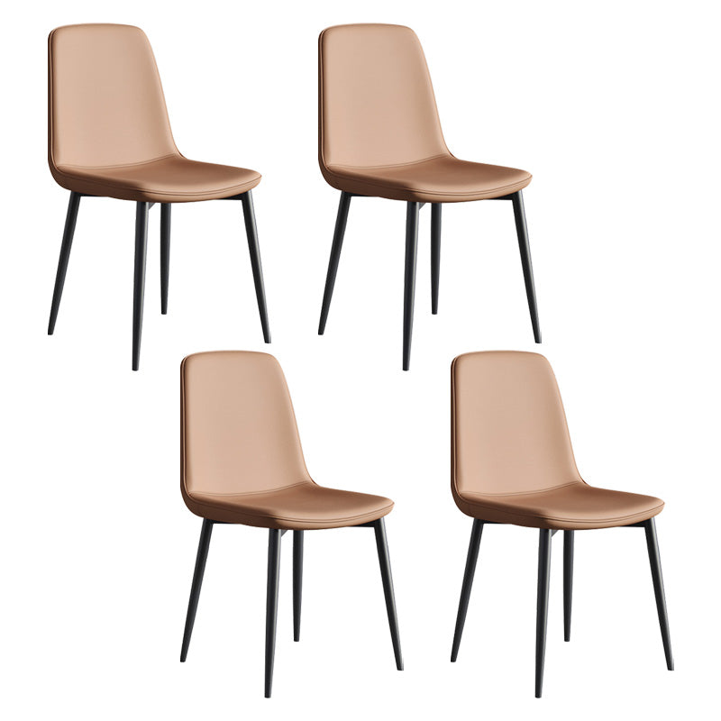 Metal Modern Contemporary Kitchen Chair Dining Room Side Parsons Chair Coffee Set of 4 Clearhalo 'Dining Chairs' 'Dining Tables & Seating' 'dining_chair' 'Furniture' 'furniture_dining_chair' 'Kitchen & Dining Furniture' 4963122