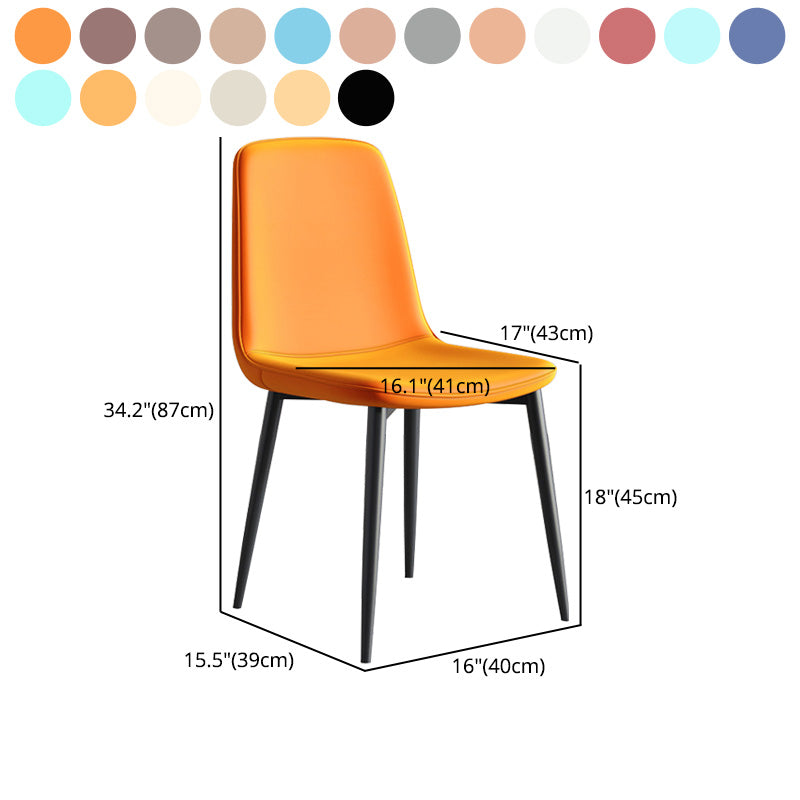 Metal Modern Contemporary Kitchen Chair Dining Room Side Parsons Chair Clearhalo 'Dining Chairs' 'Dining Tables & Seating' 'dining_chair' 'Furniture' 'furniture_dining_chair' 'Kitchen & Dining Furniture' 4963132