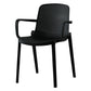 Plastic Modern Contemporary Kitchen Chair Arm Solid Back Dining Room Chair Clearhalo 'Dining Chairs' 'Dining Tables & Seating' 'dining_chair' 'Furniture' 'furniture_dining_chair' 'Kitchen & Dining Furniture' 4963141
