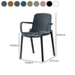Plastic Modern Contemporary Kitchen Chair Arm Solid Back Dining Room Chair Clearhalo 'Dining Chairs' 'Dining Tables & Seating' 'dining_chair' 'Furniture' 'furniture_dining_chair' 'Kitchen & Dining Furniture' 4963171