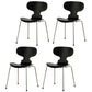 Modern Style Side Chair Wooden Indoor 19.29" Wide Dining Chair Black 4 Piece Set Clearhalo 'Dining Chairs' 'Dining Tables & Seating' 'dining_chair' 'furn' 'furn_dining_chair' 'Furniture' 'furniture_dining_chair' 'Kitchen & Dining Furniture' 4963176