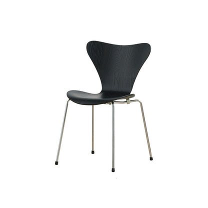 Modern Style Side Chair Wooden Indoor 19.29" Wide Dining Chair Matte Black 1 Piece Clearhalo 'Dining Chairs' 'Dining Tables & Seating' 'dining_chair' 'furn' 'furn_dining_chair' 'Furniture' 'furniture_dining_chair' 'Kitchen & Dining Furniture' 4963178