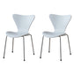 Modern Style Side Chair Wooden Indoor 19.29" Wide Dining Chair Ivory 2 Piece Set Clearhalo 'Dining Chairs' 'Dining Tables & Seating' 'dining_chair' 'furn' 'furn_dining_chair' 'Furniture' 'furniture_dining_chair' 'Kitchen & Dining Furniture' 4963187