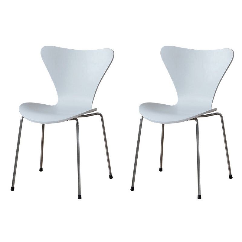 Modern Style Side Chair Wooden Indoor 19.29" Wide Dining Chair Ivory 2 Piece Set Clearhalo 'Dining Chairs' 'Dining Tables & Seating' 'dining_chair' 'furn' 'furn_dining_chair' 'Furniture' 'furniture_dining_chair' 'Kitchen & Dining Furniture' 4963187